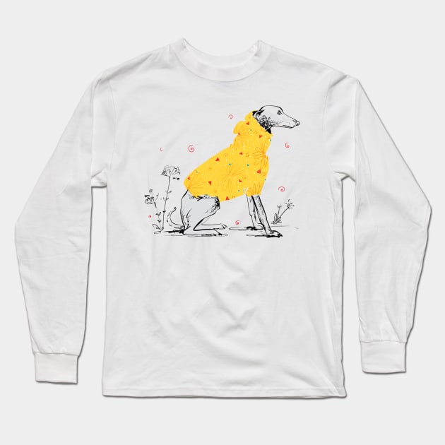 Dog on PoPons 3 Long Sleeve T-Shirt by TeesByKimchi